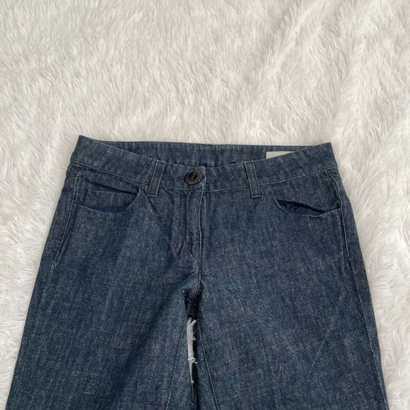 Yves Saint Laurent Flare Denim Jeans in Dark Blue - Picture 10 of 12